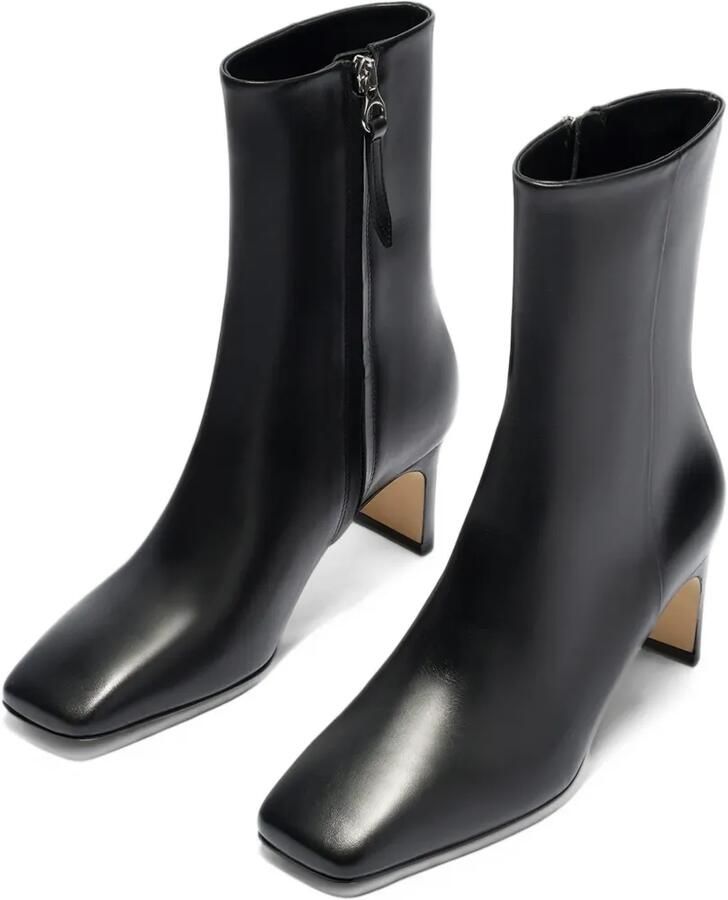 Aeyde Billie square-toe leather boots Zwart - Foto 2