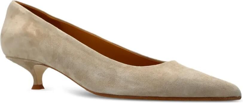 Aeyde Cari suède pumps met puntige neus Grijs - Foto 3