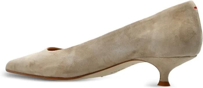 Aeyde Cari suède pumps met puntige neus Grijs - Foto 4