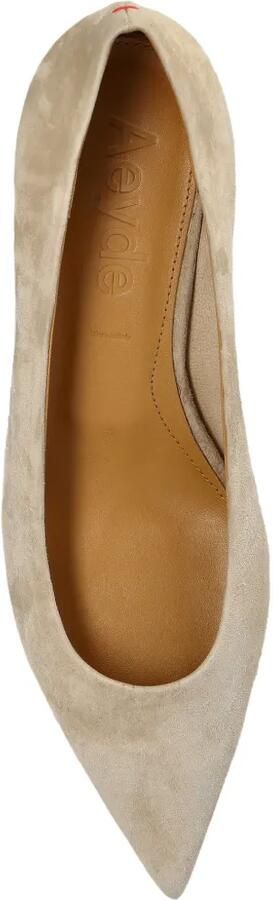 Aeyde Cari suède pumps met puntige neus Grijs - Foto 5