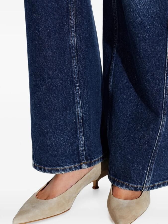 Aeyde Cari suède pumps met puntige neus Grijs - Foto 2