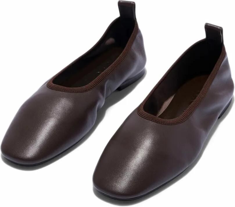 Aeyde Dex leather ballet flats Bruin - Foto 3
