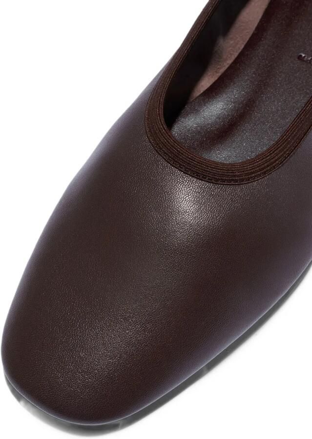 Aeyde Dex leather ballet flats Bruin - Foto 4