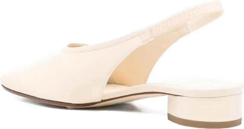 Aeyde Dua leren pumps met bandje Beige - Foto 3