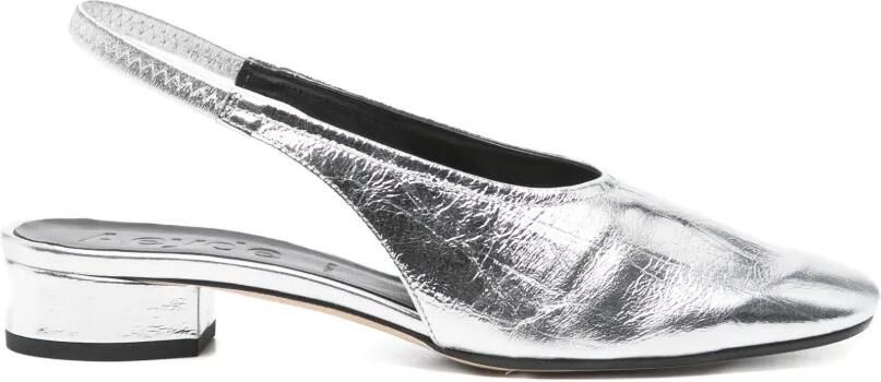 Aeyde Dua slingback pumps Zilver