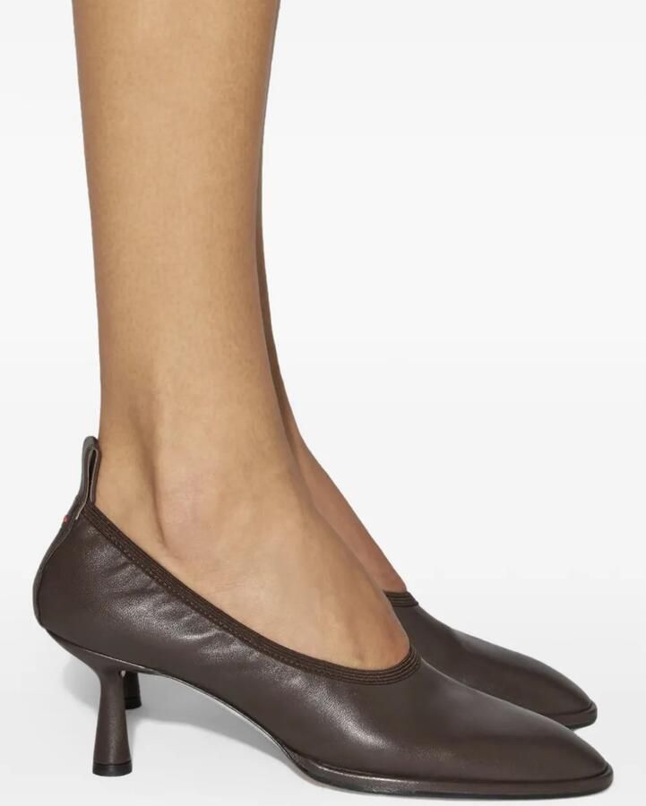 Aeyde Giulia leren pumps Bruin - Foto 2
