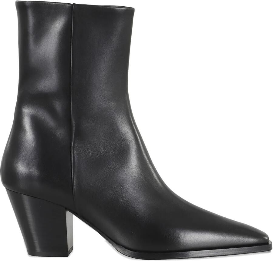 Aeyde Hedvig enkellaarzen met Western-stijl Zwart - Foto 1