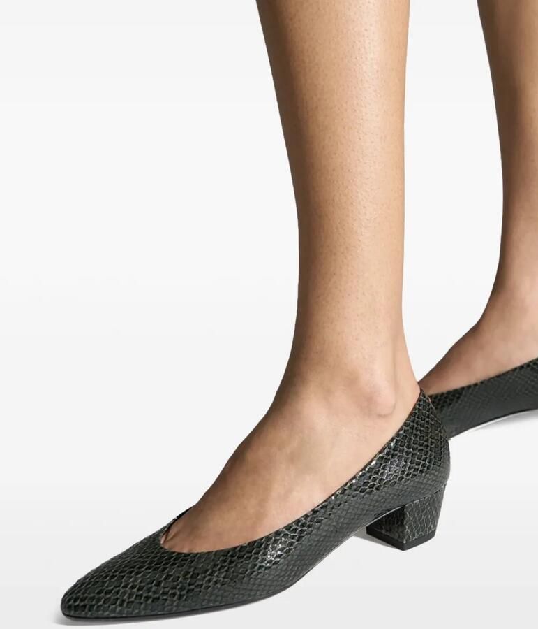 Aeyde Helia leren pumps Groen - Foto 2