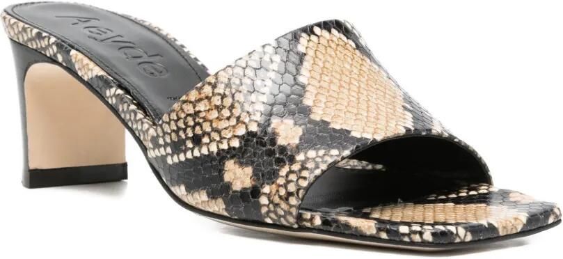 Aeyde Jessie sandalen met slangen-print Beige - Foto 3
