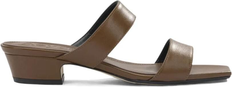 Aeyde Kemi sandalen met vierkante neus Bruin