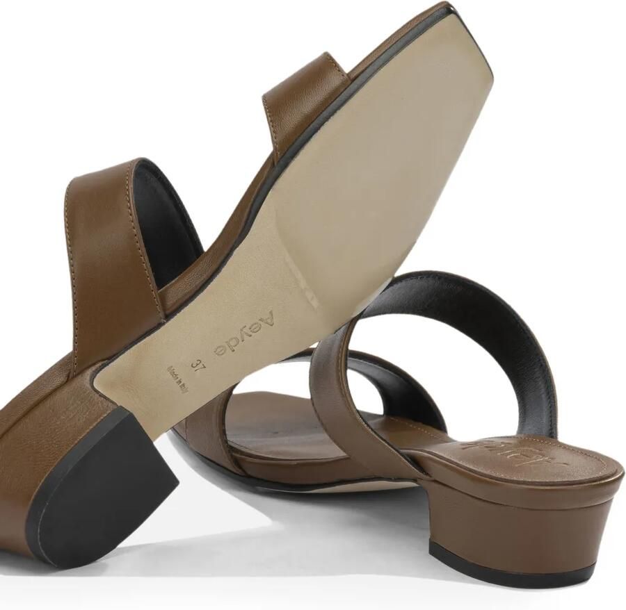 Aeyde Kemi sandalen met vierkante neus Bruin - Foto 2