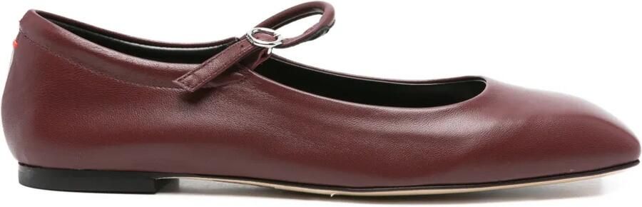 Aeyde Leren pumps met gesp Rood
