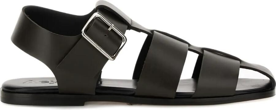 Aeyde Leren sandalen met gesp Bruin