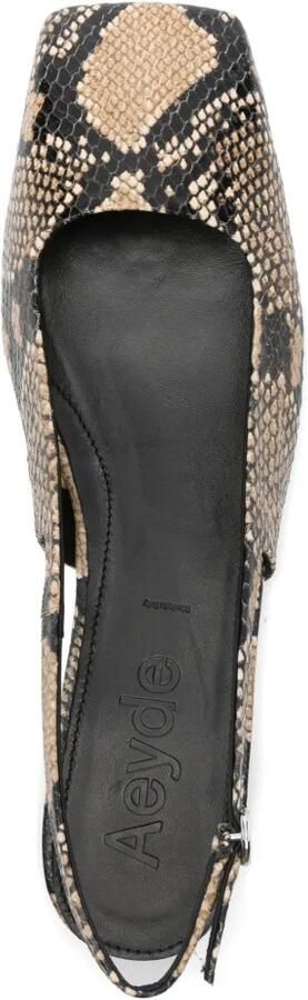 Aeyde Liya pumps met print Beige - Foto 4