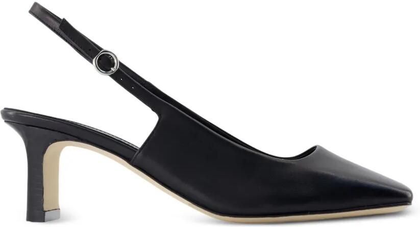 Aeyde Liza leren pumps met vierkante neus Zwart