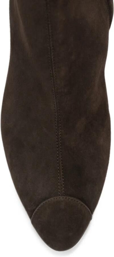 Aeyde Mia Cap suede wedge-heel ankle boots Bruin - Foto 3