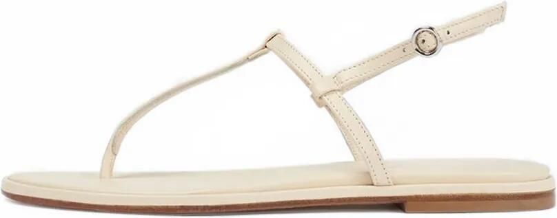 Aeyde Nala leather sandals Beige