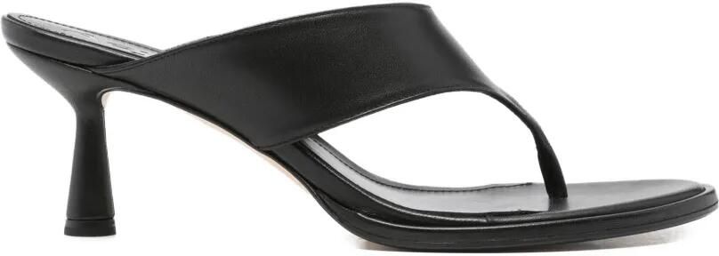 Aeyde Olenna leren sandalen met hak Zwart