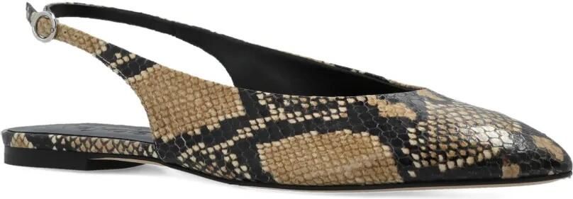 Aeyde Pumps met slangenprint Beige - Foto 4