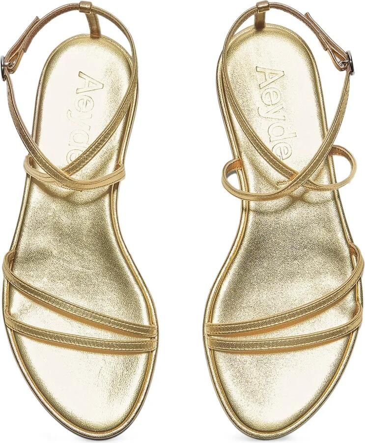 Aeyde Rabea platte sandalen Goud - Foto 2