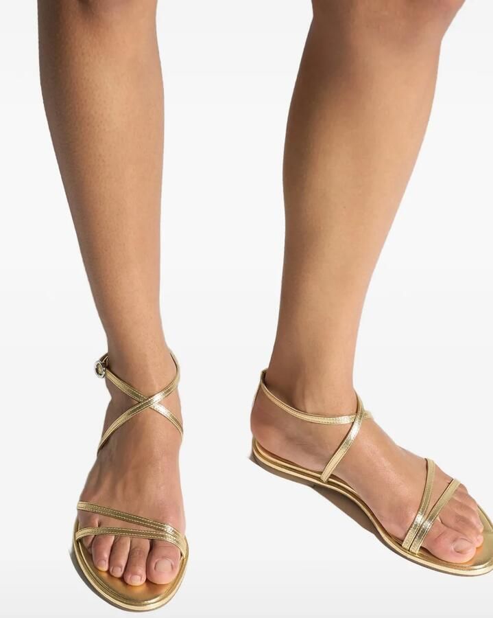 Aeyde Rabea platte sandalen Goud - Foto 3