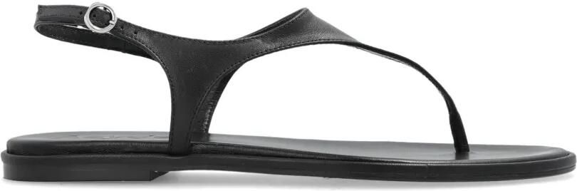 Aeyde Raine leren sandalen Zwart