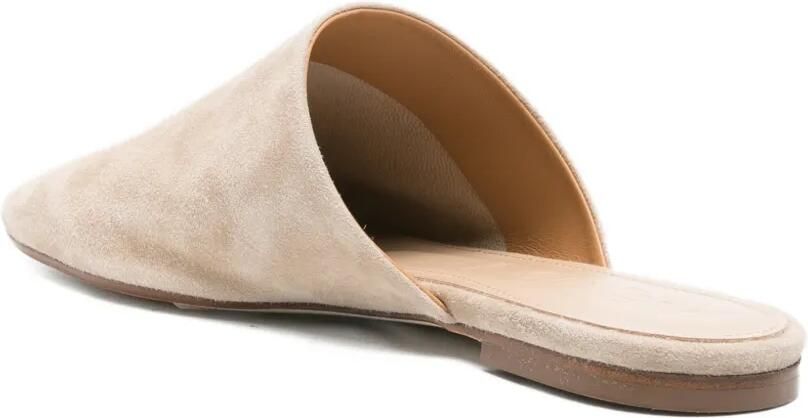 Aeyde Rega muiltjes met ronde neus Beige - Foto 2