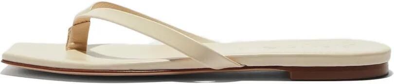 Aeyde Renee leren sandalen met vierkante neus Beige