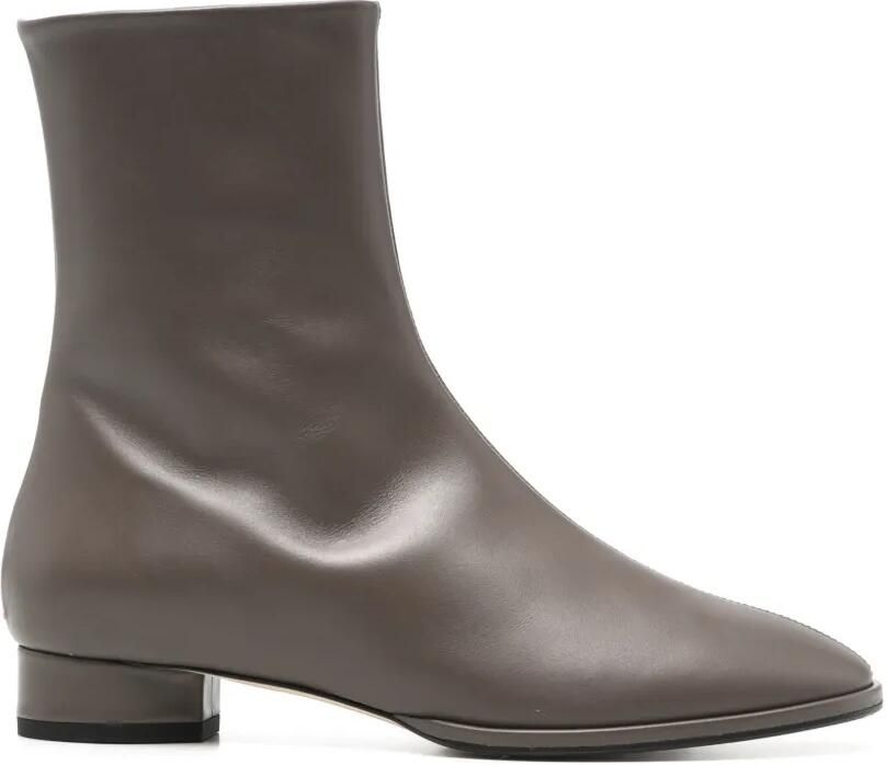 Aeyde Roisin leather ankle boots Bruin