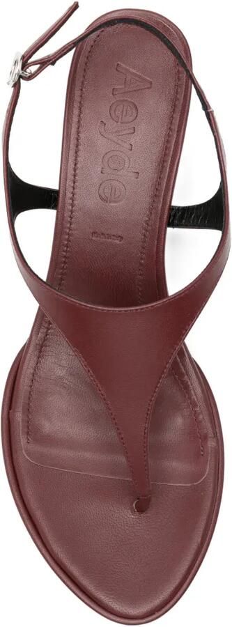 Aeyde Roose sandalen met sleehak Rood - Foto 4