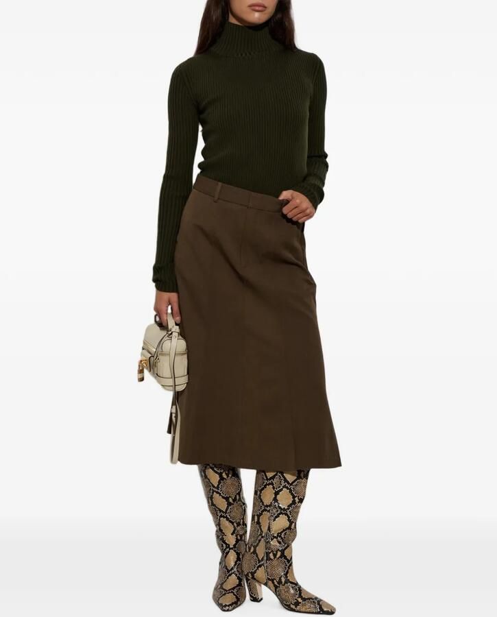 Aeyde Silva laarzen met slangenprint Beige - Foto 2
