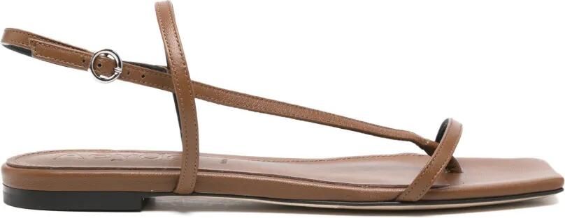 Aeyde Slingback sandalen met vierkante neus Bruin