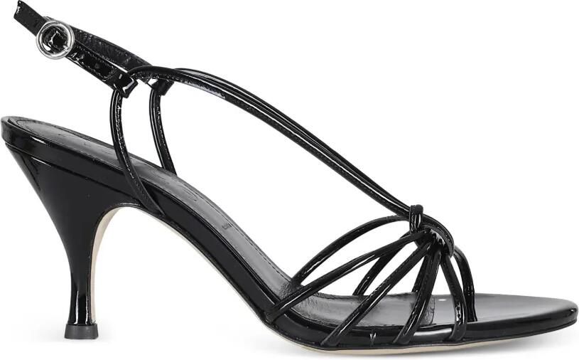 Aeyde Solange lakleren sandalen Zwart