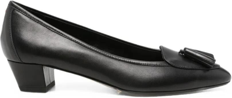 Aeyde Valentine leren pumps met kwastje Zwart