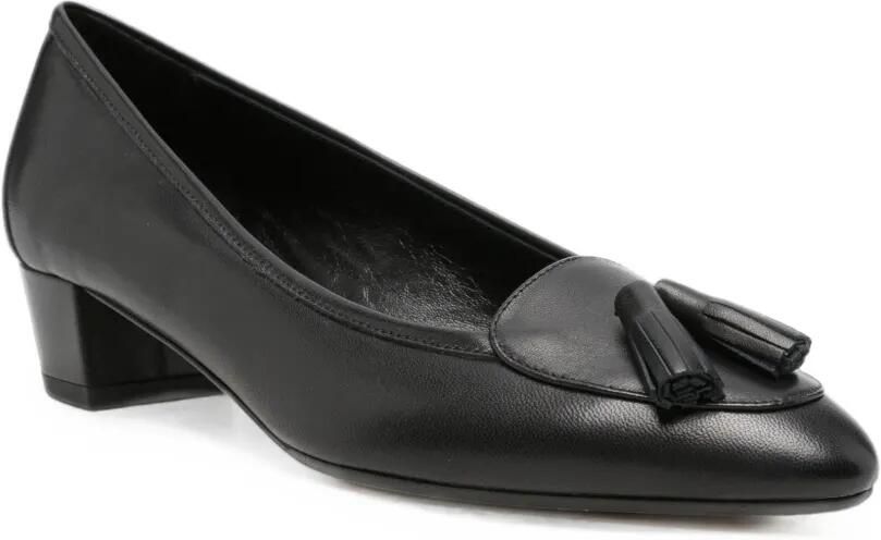 Aeyde Valentine leren pumps met kwastje Zwart - Foto 2