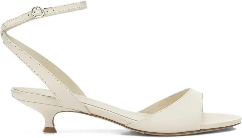 Aeyde Zelia leren sandalen met gespsluiting Beige