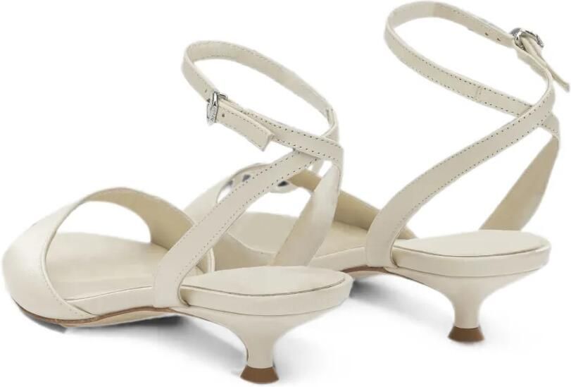 Aeyde Zelia leren sandalen met gespsluiting Beige - Foto 4