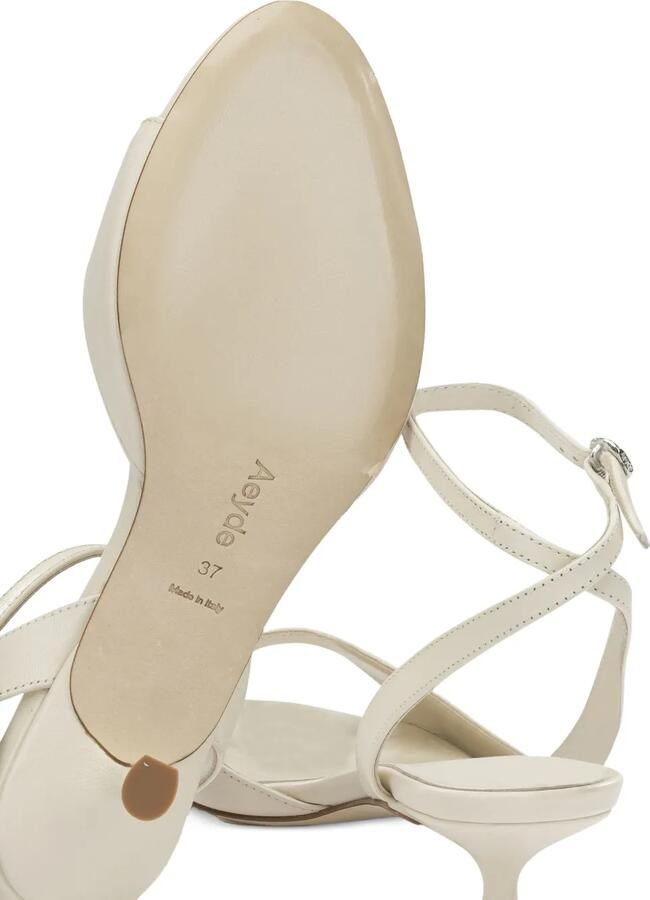 Aeyde Zelia leren sandalen met gespsluiting Beige - Foto 2