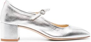 Aeyde Metallic pumps Zilver
