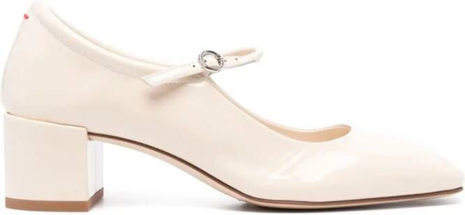 Aeyde Aline leren pumps Beige