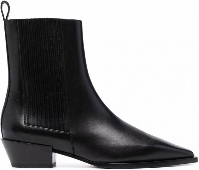 Aeyde Belinda laarzen met lage hak Zwart Schoenen