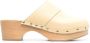 Aeyde 60 mm Bibi leren en houten muiltjes Beige - Thumbnail 1