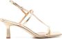 Aeyde Elise 75mm leather sandals Goud - Thumbnail 1