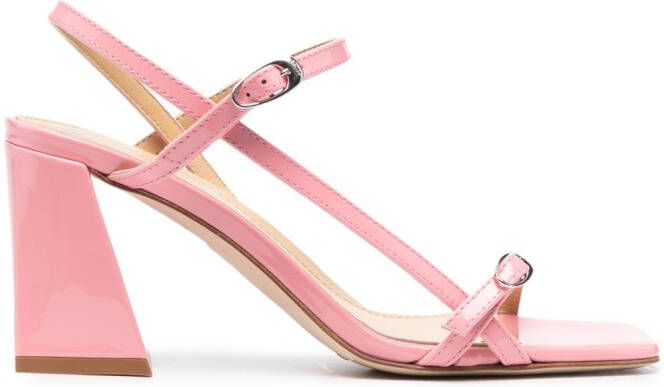 Aeyde Hilda sandalen met dubbele gesp Roze