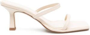 Aeyde Tania leren muiltjes Beige