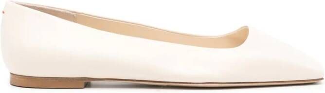 Aeyde Matti leren ballerina's Beige