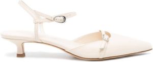 Aeyde Melia pumps met puntige neus Beige
