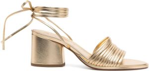 Aeyde Natania metallic sandalen Goud