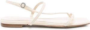 Aeyde Renee sandalen met open neus Beige