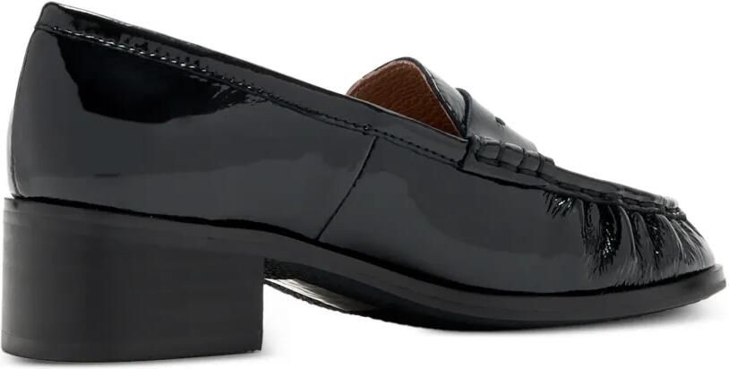 Age of Innocence Aveline lakleren loafers met blokhak Zwart